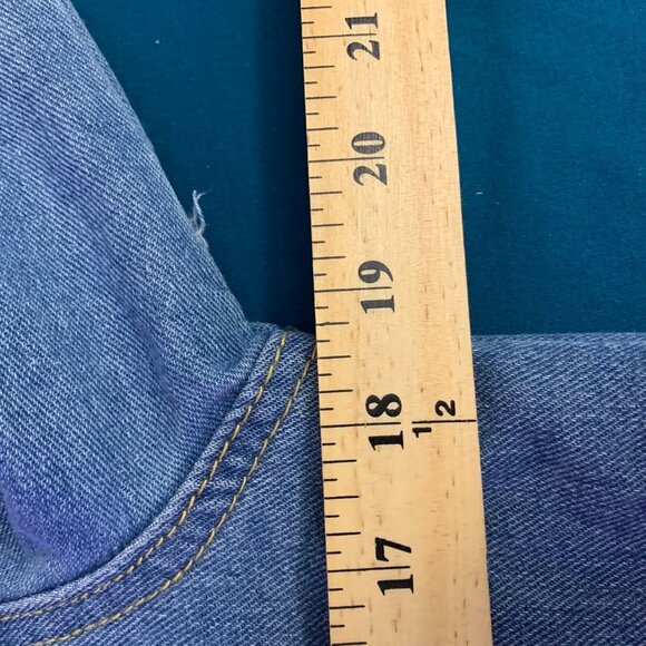 PrettyLittleThing Distressed Oversized Denim Jacket - Picture 7 of 10